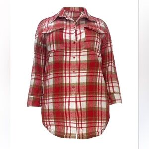 Extra long  flannel shirt new 🆕